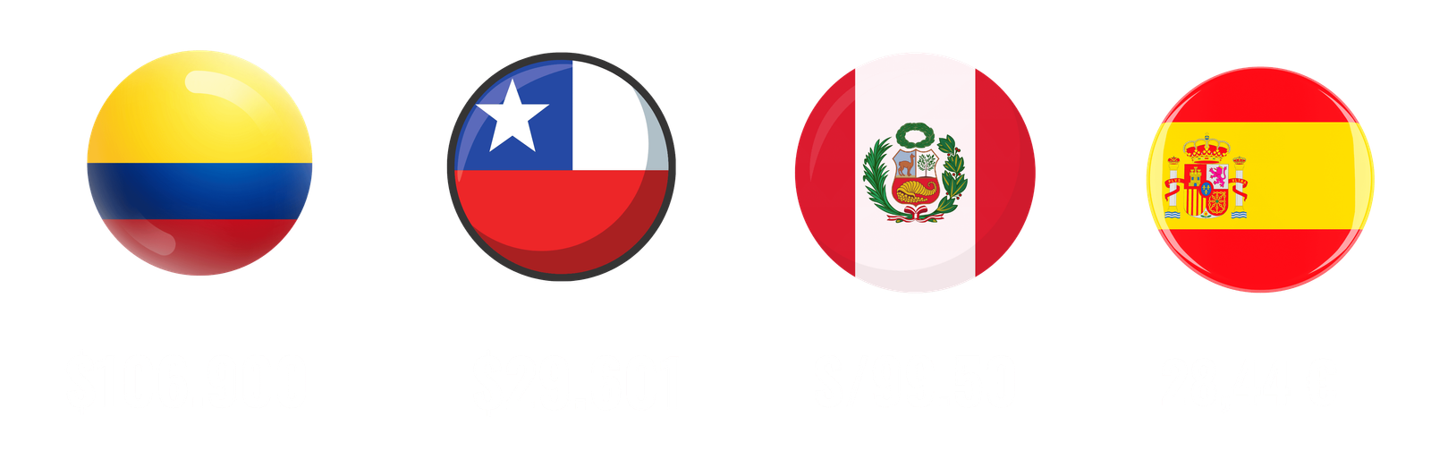 $ precios blanco